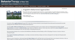 Desktop Screenshot of behaviortherapyny.com